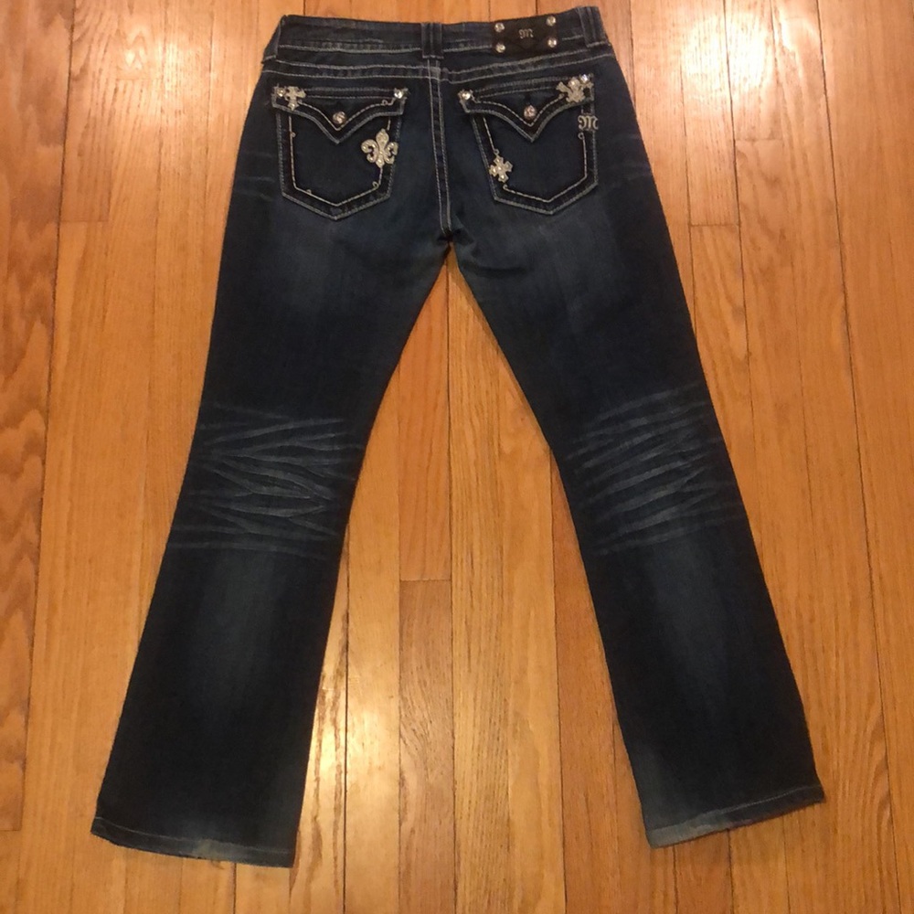 Miss Me Jeans Y2K McBling Fleur de Lis